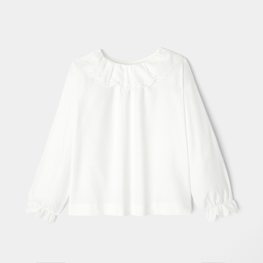 Blusa de flanela para menina