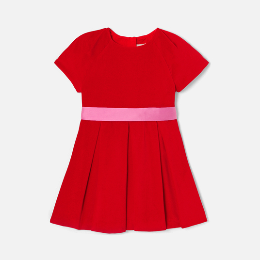 Vestido de bombazina para menina