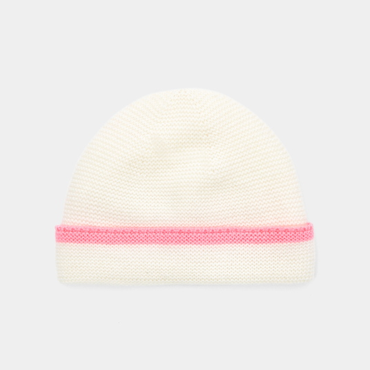 Gorro forrado com tecido micropolar para bebé menina