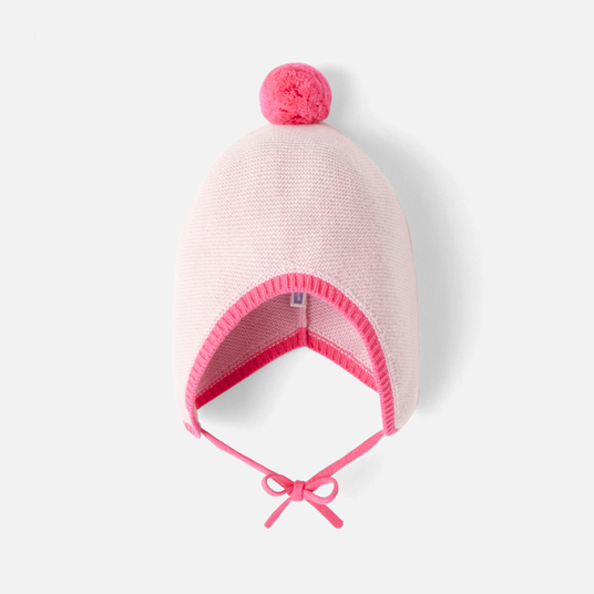 Gorro em caxemira para bebé menina