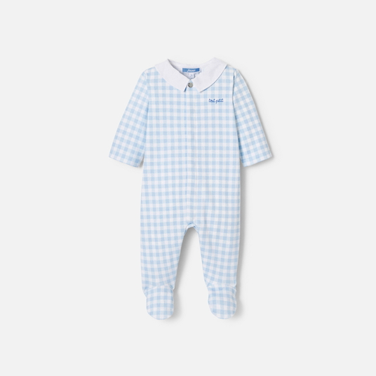 Pijama de malha interlock para bebé menino