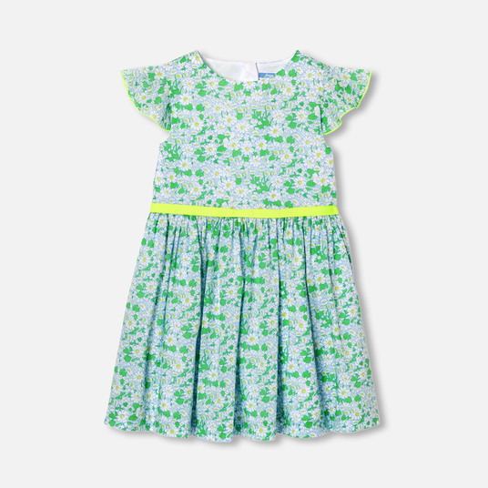 Vestido para menina em tecido Liberty