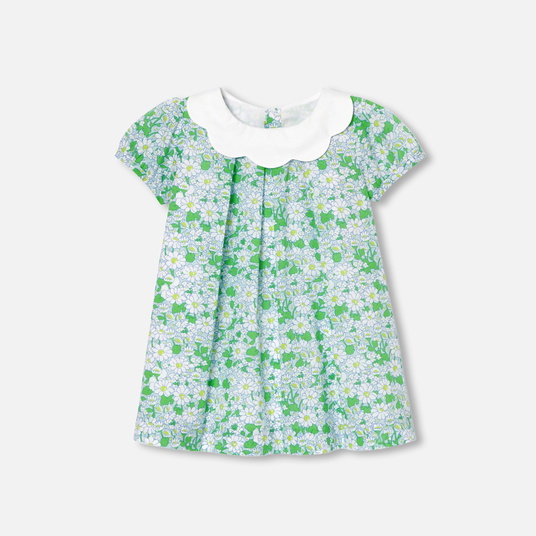 Vestido de bebé em tecido Liberty