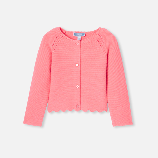 Cardigan para bebé menina