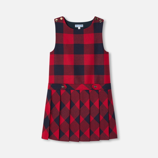 Vestido de flanela para menina