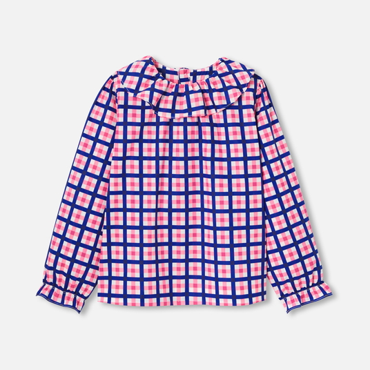 Blusa de gingão para menina