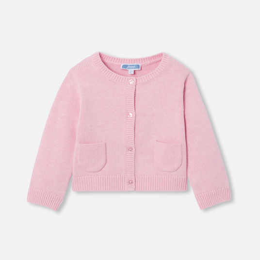 Cardigan para bebé menina