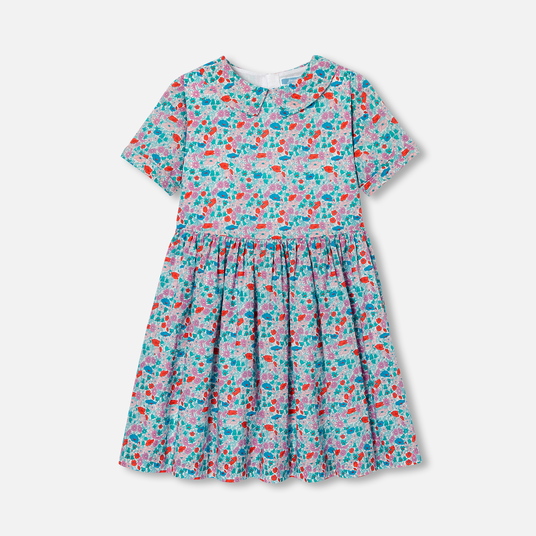 Vestido para menina em tecido Liberty