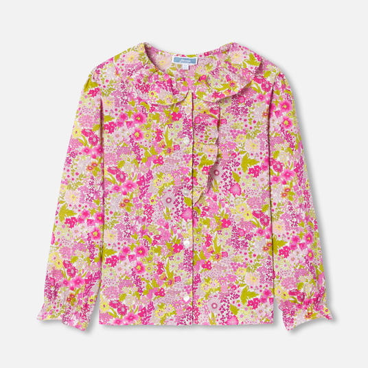 Blusa para menina em tecido Liberty