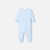 Pijama para bebé menino em malha polar com padrão de coelho