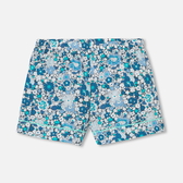 Pijama-calção de tecido Liberty para menina